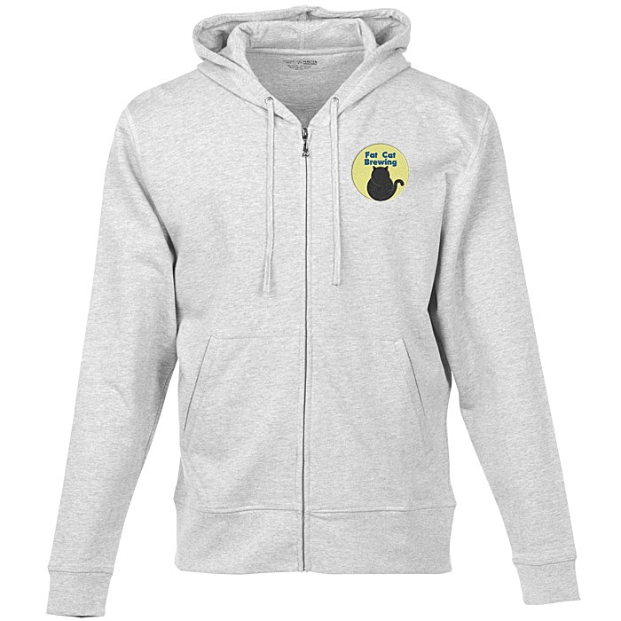 Custom Fortuna Cotton Full-Zip Hoodie - Men's