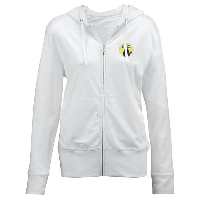 Custom Fortuna Cotton Full-Zip Hoodie - Ladies'