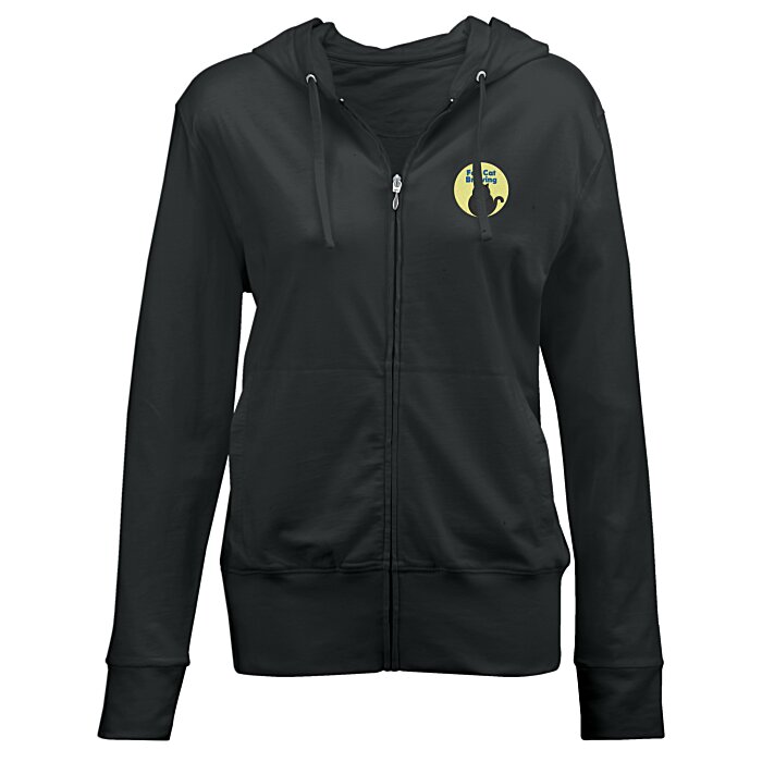 Custom Fortuna Cotton Full-Zip Hoodie - Ladies'
