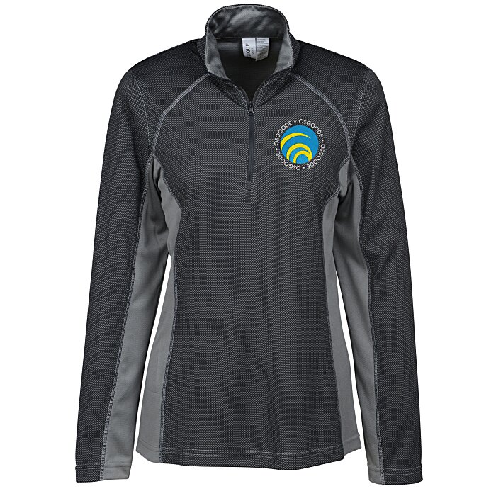 Custom Clique Ice Colourblock 1/2-Zip Pullover - Ladies'