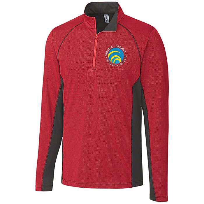 Custom Clique Ice Colourblock 1/2-Zip Pullover - Men's