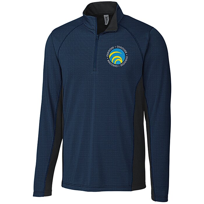Custom Clique Ice Colourblock 1/2-Zip Pullover - Men's