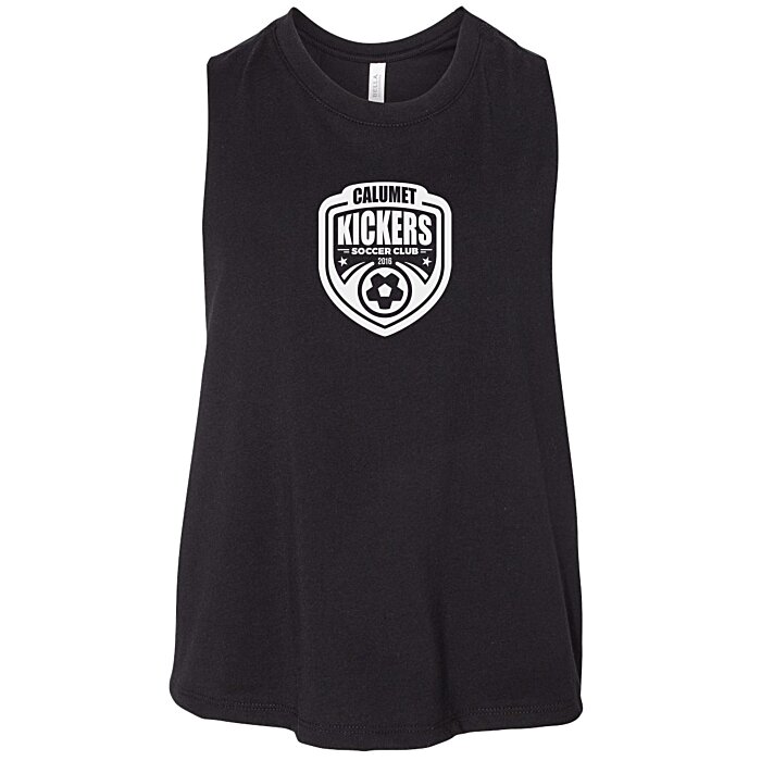 Custom Bella+Canvas Cropped Racerback Tank - Ladies'