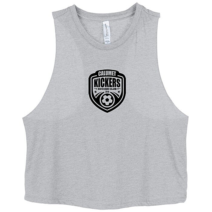 Custom Bella+Canvas Cropped Racerback Tank - Ladies'