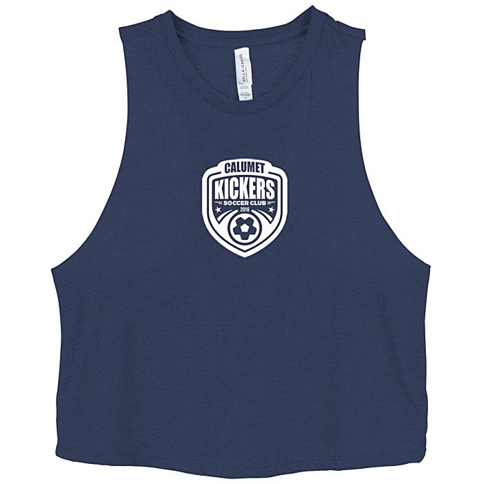 Custom Bella+Canvas Cropped Racerback Tank - Ladies'