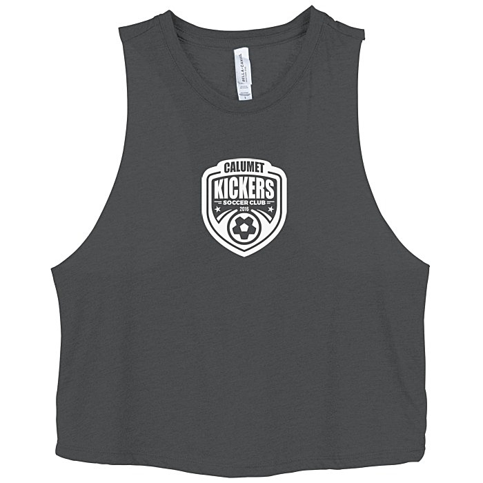 Custom Bella+Canvas Cropped Racerback Tank - Ladies'