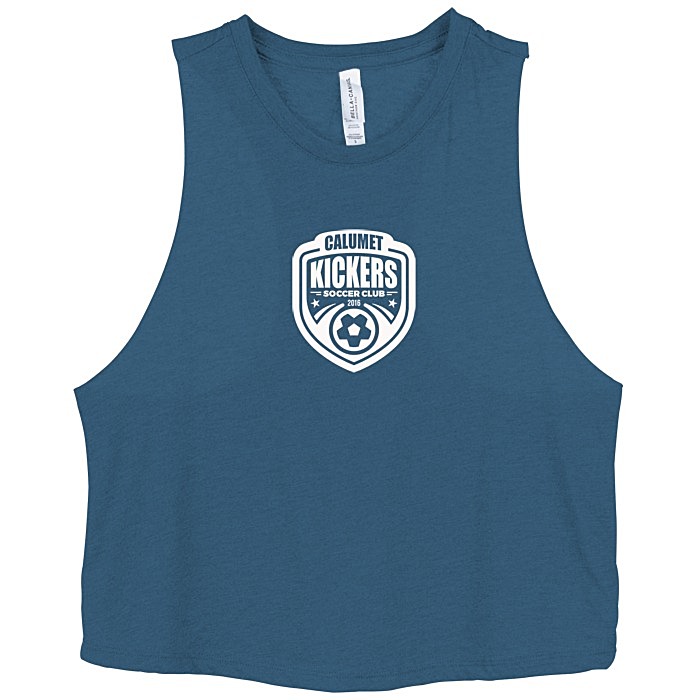 Custom Bella+Canvas Cropped Racerback Tank - Ladies'
