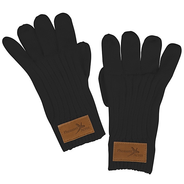 Custom Rib Knit Patch Gloves