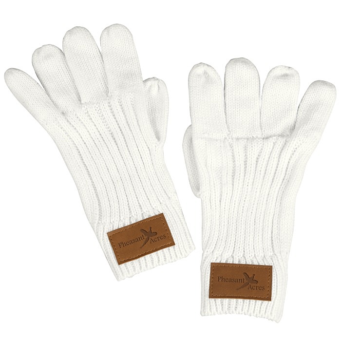 Custom Rib Knit Patch Gloves