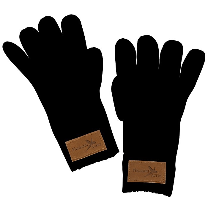 Custom Rib Knit Patch Gloves