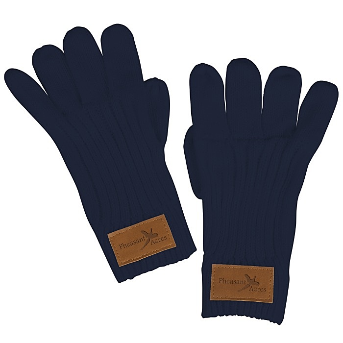 Custom Rib Knit Patch Gloves
