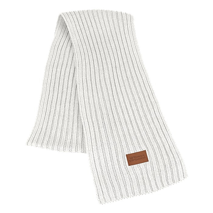 Custom Rib Knit Patch Scarf