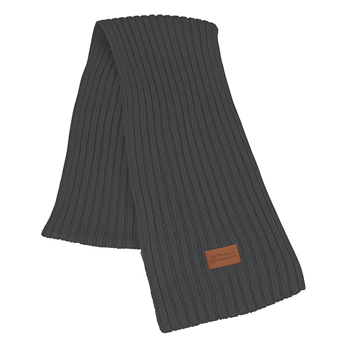 Custom Rib Knit Patch Scarf