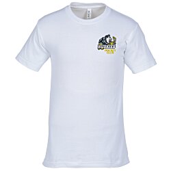 Custom American Apparel Classic Cotton T-Shirt - White - Embroidered
