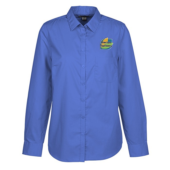 Custom Comfort Stretch Poplin Shirt - Ladies'