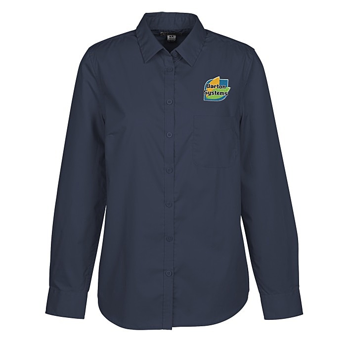 Custom Comfort Stretch Poplin Shirt - Ladies'