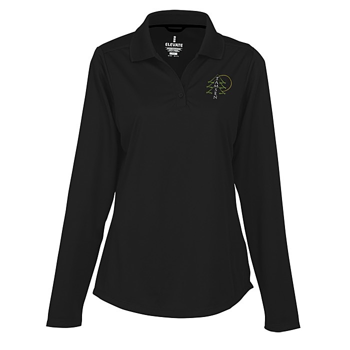 Custom Dade Textured Performance LS Polo - Ladies' - 24 hr