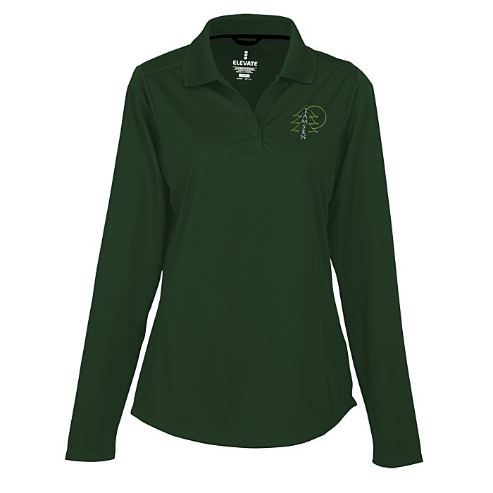 Custom Dade Textured Performance LS Polo - Ladies' - 24 hr