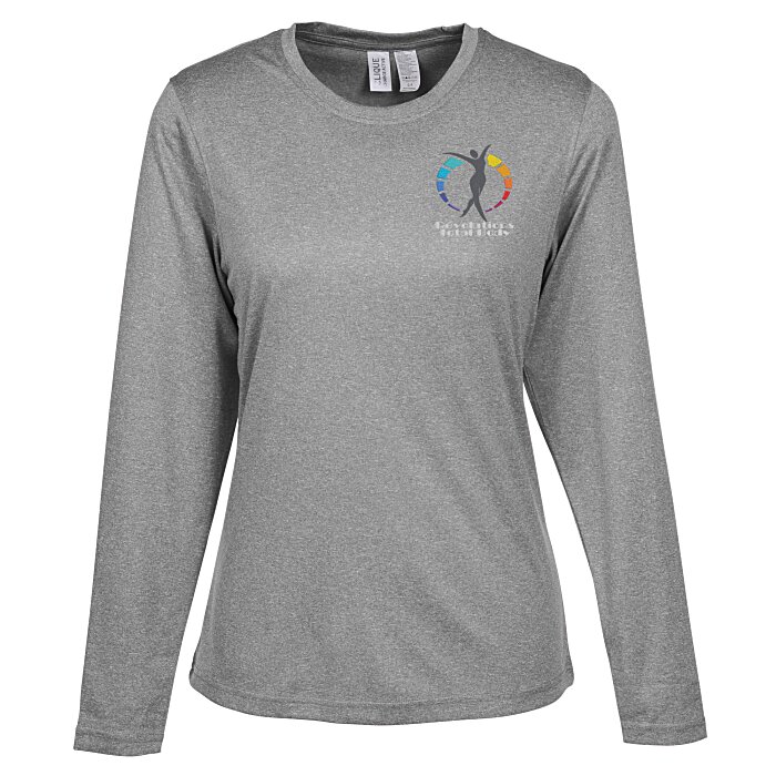 Custom Clique Charge Active LS Tee - Ladies' - Embroidered