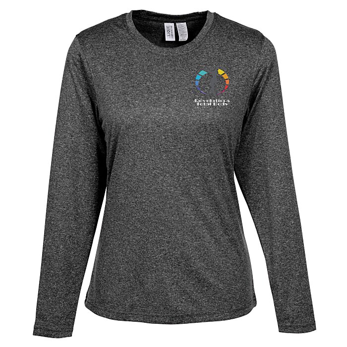 Custom Clique Charge Active LS Tee - Ladies' - Embroidered