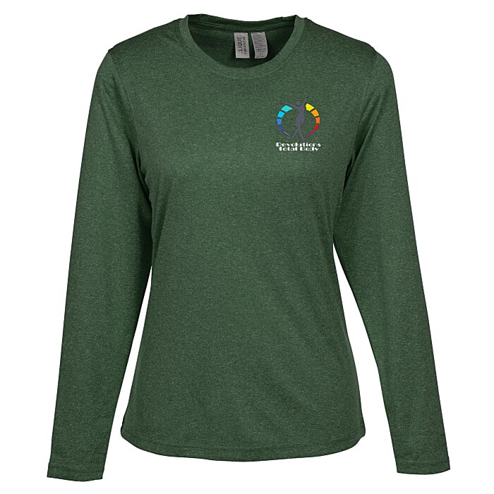 Custom Clique Charge Active LS Tee - Ladies' - Embroidered