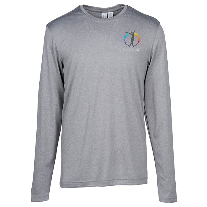 Custom Clique Charge Active LS Tee - Men's - Embroidered