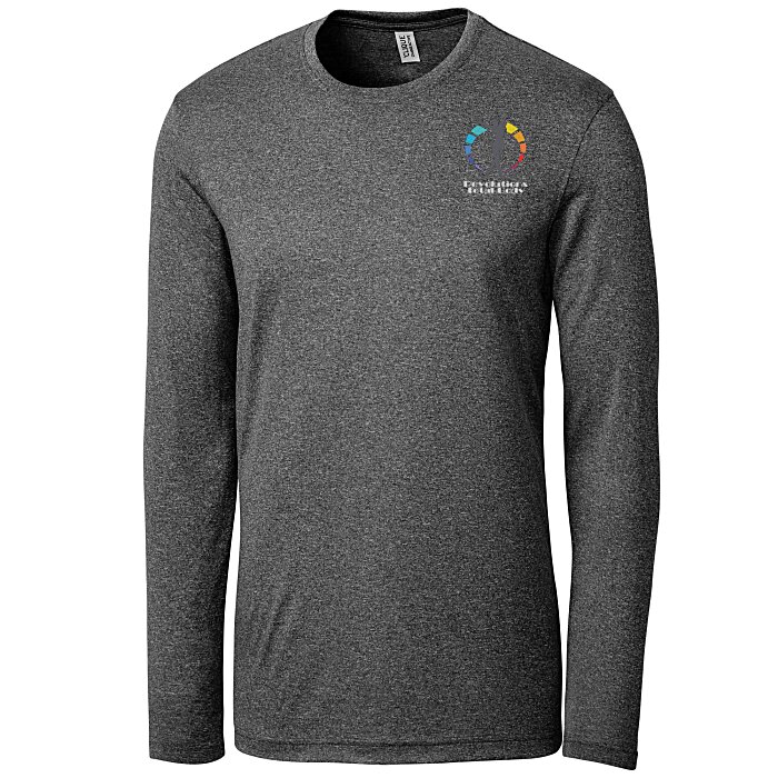 Custom Clique Charge Active LS Tee - Men's - Embroidered