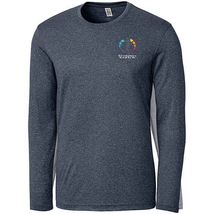 Custom Clique Charge Active LS Tee - Men's - Embroidered