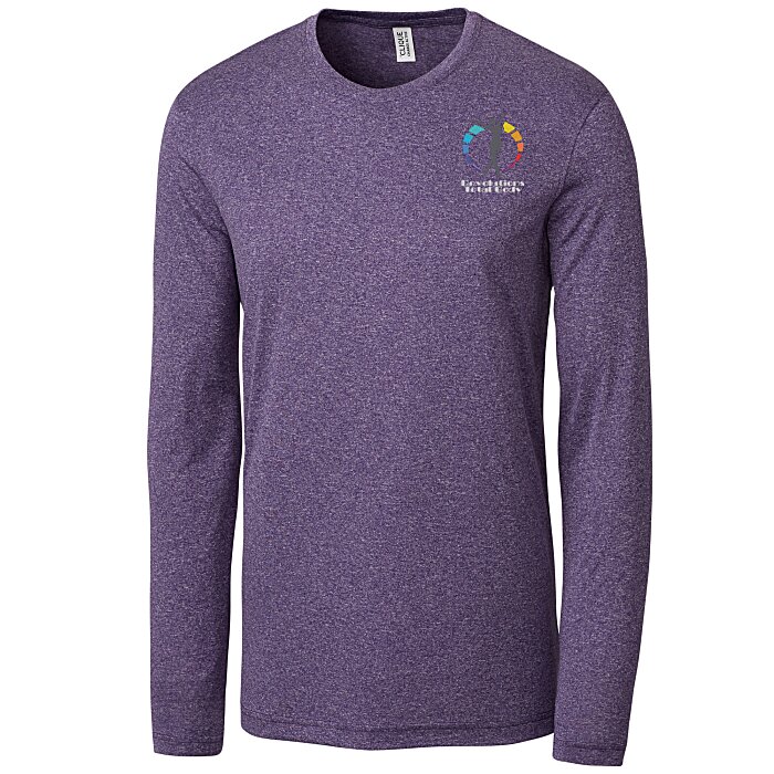 Custom Clique Charge Active LS Tee - Men's - Embroidered