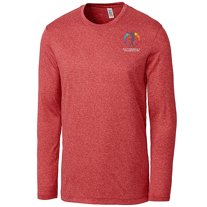 Custom Clique Charge Active LS Tee - Men's - Embroidered