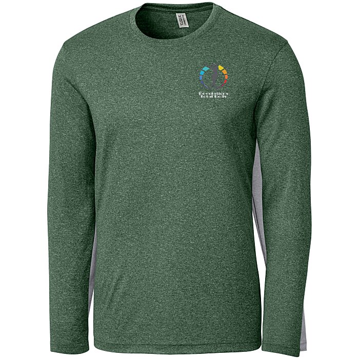 Custom Clique Charge Active LS Tee - Men's - Embroidered