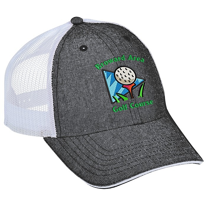 Custom Chambray Trucker Cap