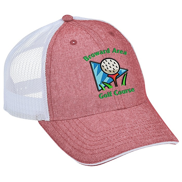 Custom Chambray Trucker Cap