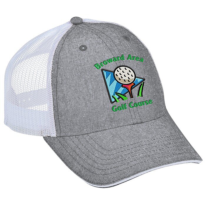 Custom Chambray Trucker Cap