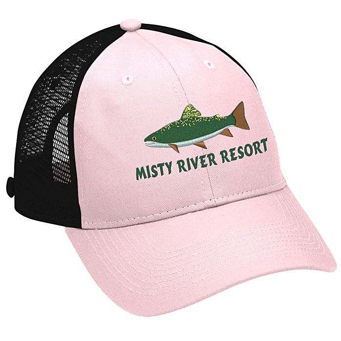 Custom Trucker Mesh Back Cap with Face Mask Buttons