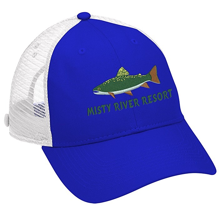 Custom Trucker Mesh Back Cap with Face Mask Buttons