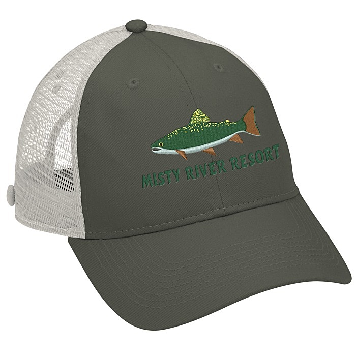 Custom Trucker Mesh Back Cap with Face Mask Buttons