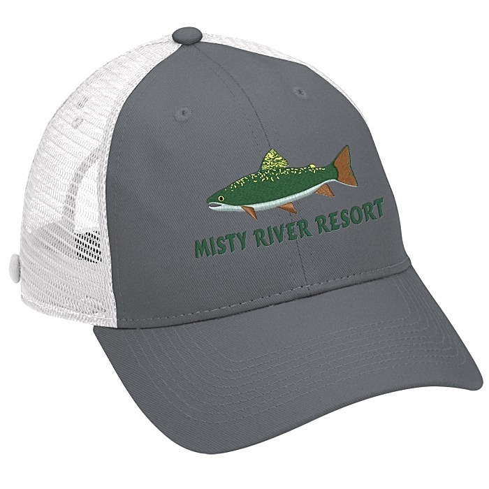 Custom Trucker Mesh Back Cap with Face Mask Buttons