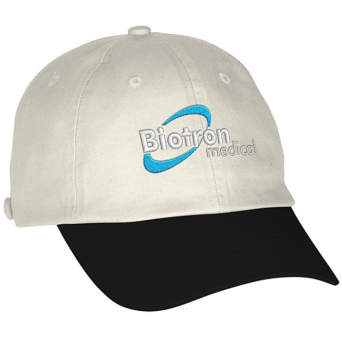 Custom Washed Chino Twill Cap with Face Mask Buttons