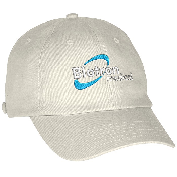 Custom Washed Chino Twill Cap with Face Mask Buttons