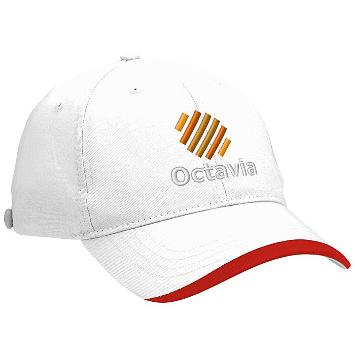 Custom Wave Sandwich Cap with Face Mask Buttons