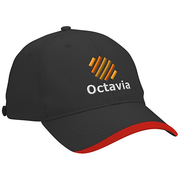 Custom Wave Sandwich Cap with Face Mask Buttons