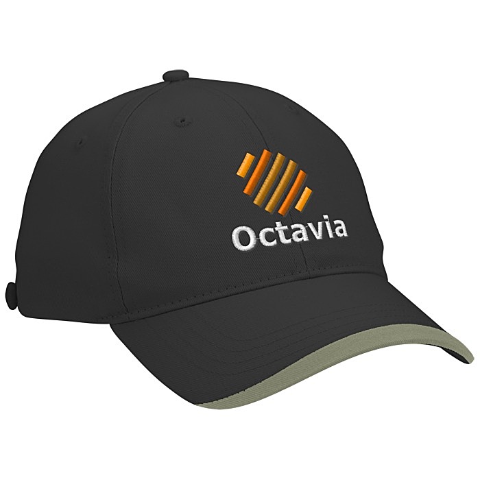 Custom Wave Sandwich Cap with Face Mask Buttons