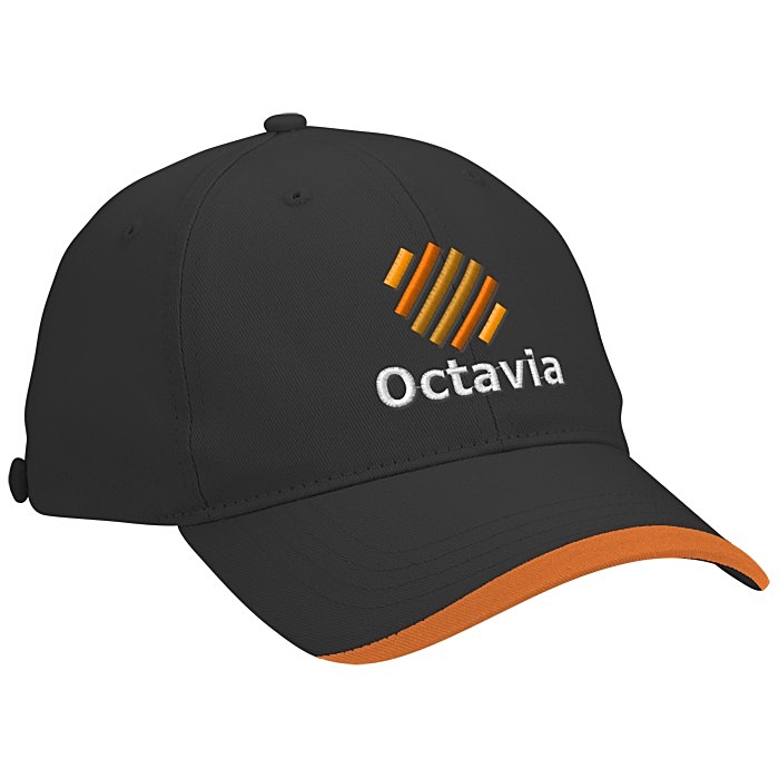 Custom Wave Sandwich Cap with Face Mask Buttons
