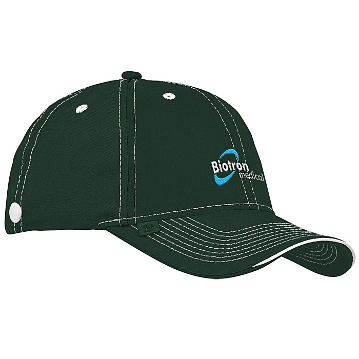 Custom Prestige Two-Tone Cap with Face Mask Buttons