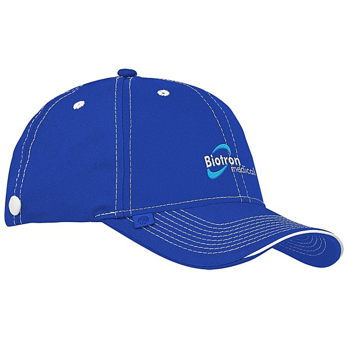 Custom Prestige Two-Tone Cap with Face Mask Buttons