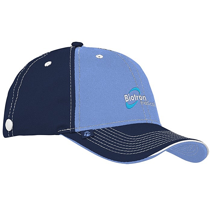 Custom Prestige Two-Tone Cap with Face Mask Buttons