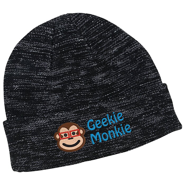 Custom Multi-Melange Knit Toque with Cuff