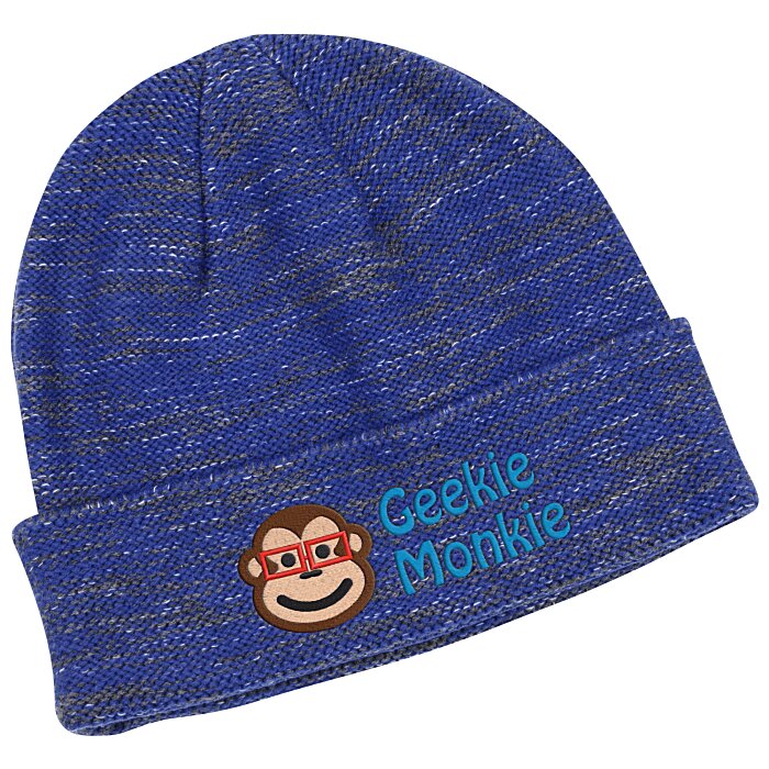 Custom Multi-Melange Knit Toque with Cuff