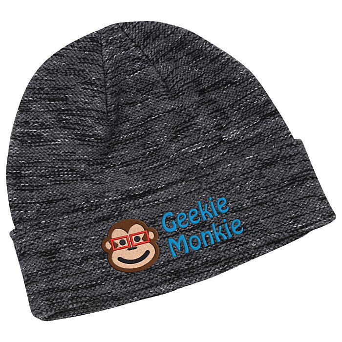 Custom Multi-Melange Knit Toque with Cuff